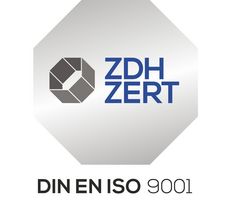 Logo des ZDH Zert ISO 9001